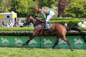 © Galoppfoto.de Krefeld, Namaron mit Leon Wolff gewinnt das Dr. Busch-Memorial. | © Galoppfoto.de