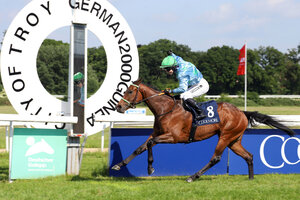 © Galoppfoto.de Koeln, Matilda mit Frida Valle-Skar gewinnt die German 2000 Guineas | © Galoppfoto.de