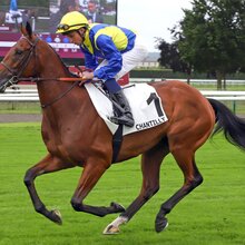02.06.2024, Chantilly, Paris, FRA - goliath with William Buick. Chantilly racecourse.  | © Sandra Scherning / Galoppfoto.de